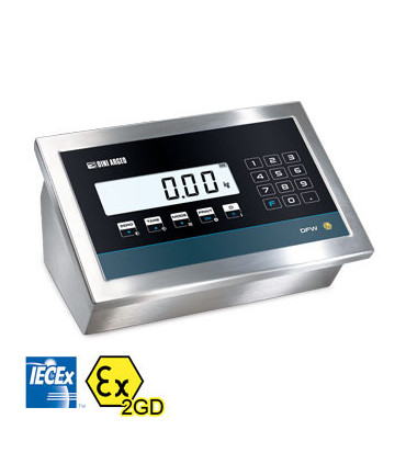 DFW IECEx — indicador de peso ATEX — vista 1