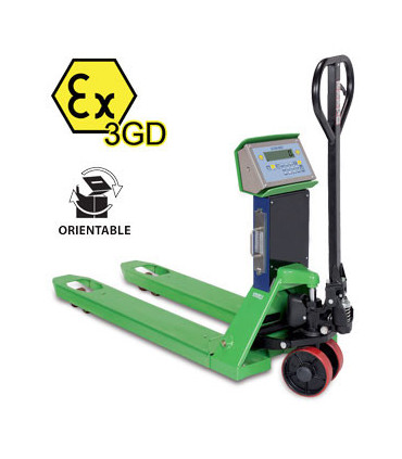 TPWX3GDM-2 — porta-paletes de pesagem ATEX CE-M — vista 1