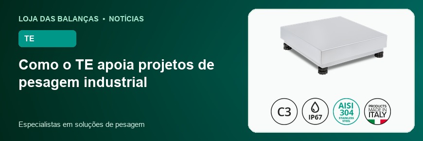 Como o TE apoia projetos de pesagem industrial