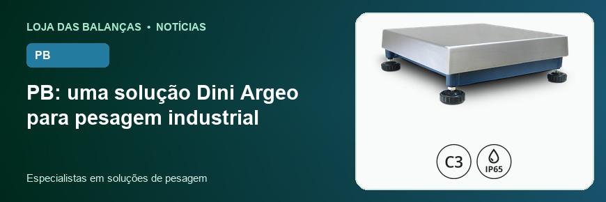 PB: uma solução Dini Argeo para pesagem industrial