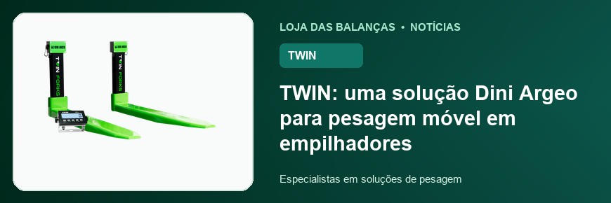 TWIN: uma solução Dini Argeo para pesagem móvel em empilhadores