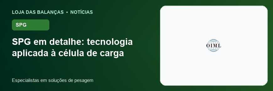 SPG em detalhe: tecnologia aplicada à célula de carga