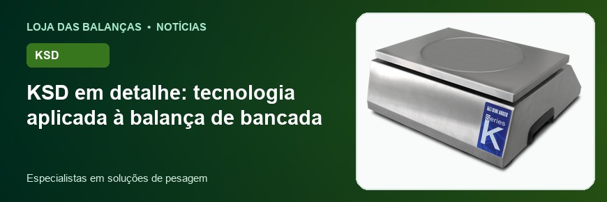 KSD em detalhe: tecnologia aplicada à balança de bancada