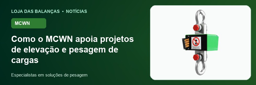 Como o MCWN apoia projetos de elevação e pesagem de cargas