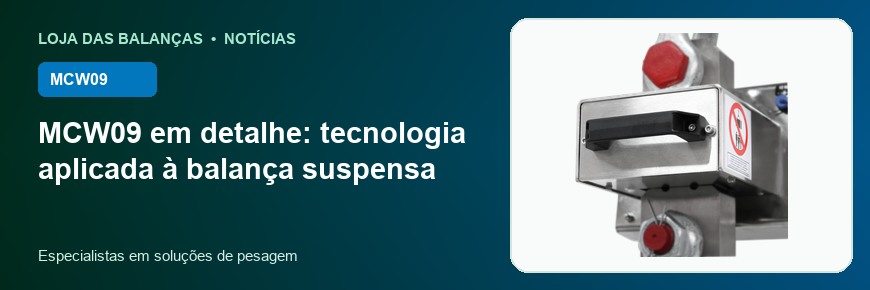 MCW09 em detalhe: tecnologia aplicada à balança suspensa