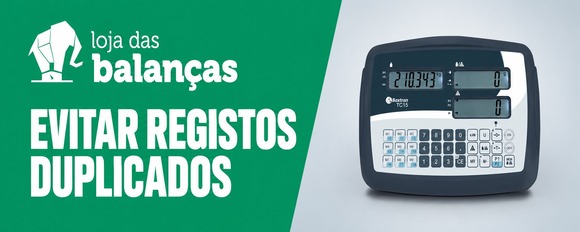 Evitar registos duplicados na transferência de pesagens